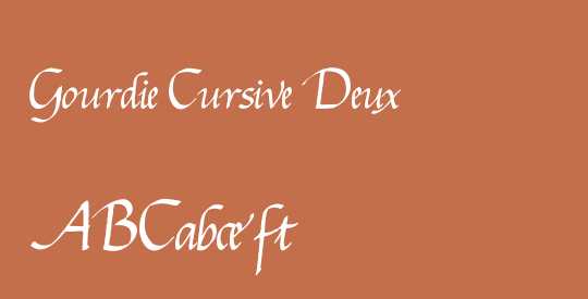 Gourdie Cursive Deux