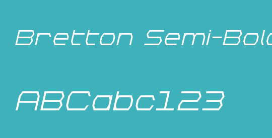 Bretton Semi-Bold Italic