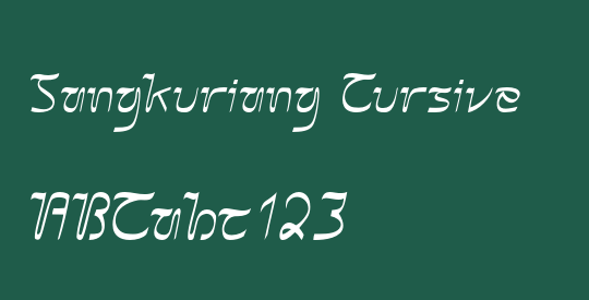 Sangkuriang Cursive