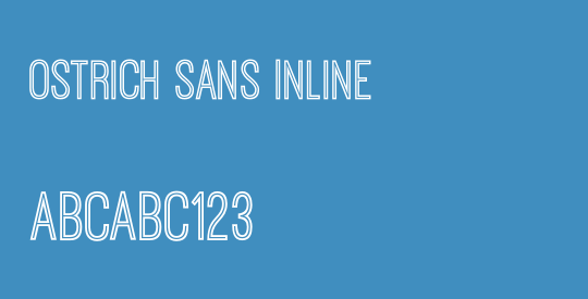 Ostrich Sans Inline