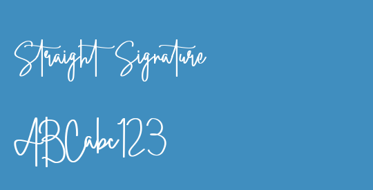 Straight Signature