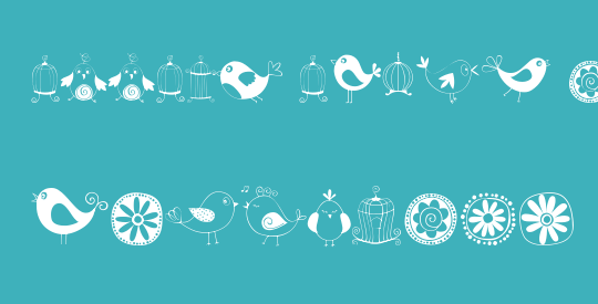 DOODLE DINGS 1 Birds Cages