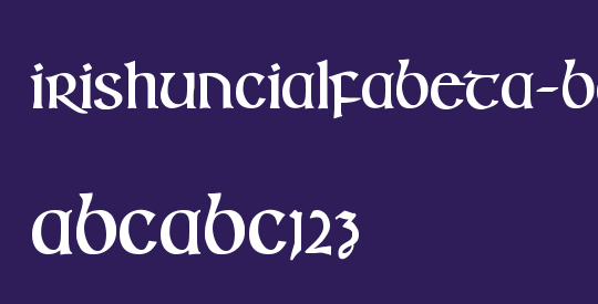 IrishUncialfabeta-Bold