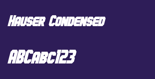 Hauser Condensed