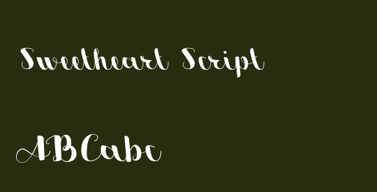 Sweetheart Script