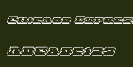 Chicago Express Engraved Italic