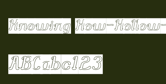 Knowing How-Hollow-Inverse