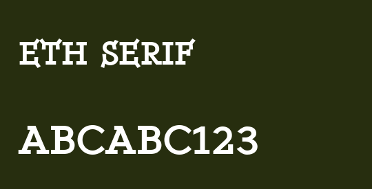 ETH Serif