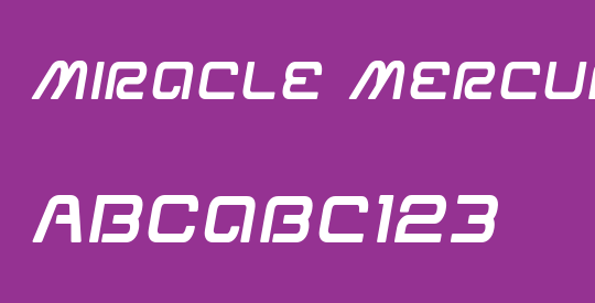 Miracle Mercury Bold Semi-Italic