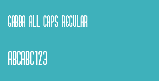 Gabba All Caps Regular