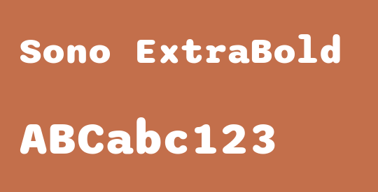 Sono ExtraBold