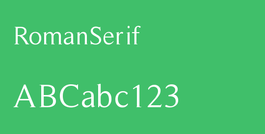 RomanSerif