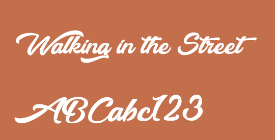 Walking in the Street