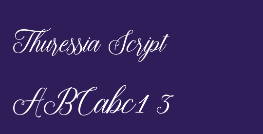 Thuressia Script
