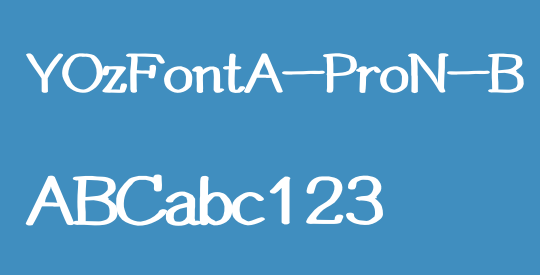 YOzFontA-ProN-B