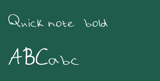 Quick note_bold