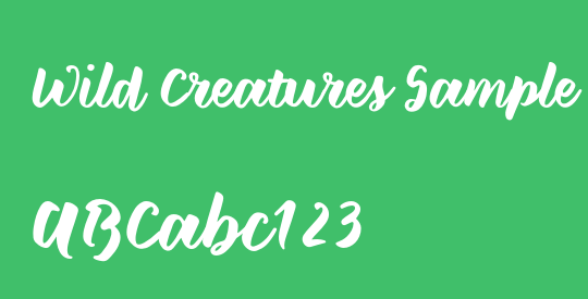 Wild Creatures Sample