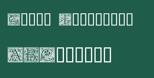 Goudy Initialen