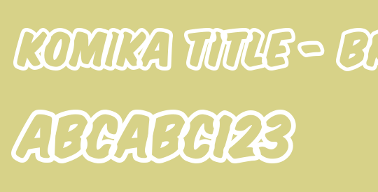 Komika Title - Brush