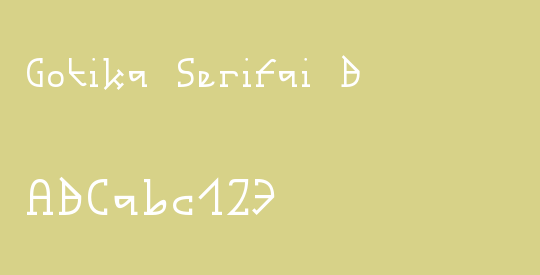 Gotika Serifai B