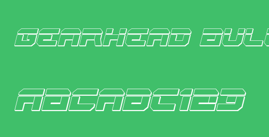 Gearhead Bullet Italic