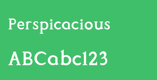 Perspicacious