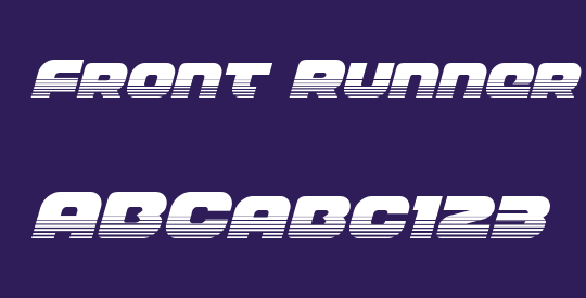 Front Runner Halftone Italic