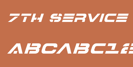 7th Service Italic