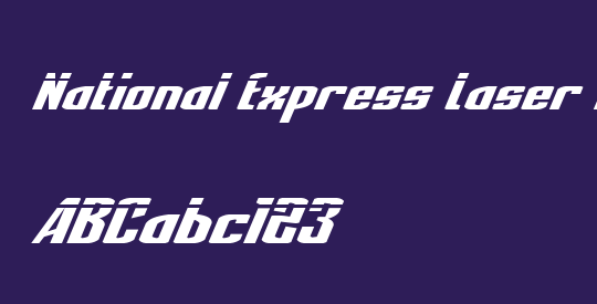 National Express Laser Italic
