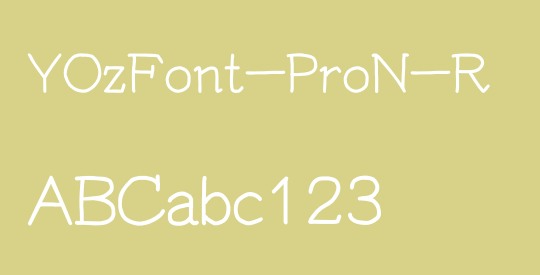 YOzFont-ProN-R