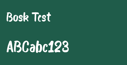 Bosk Test
