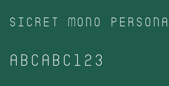 Sicret Mono PERSONAL