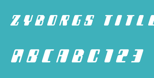 Zyborgs Title Italic
