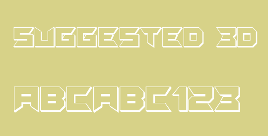 Suggested 3D
