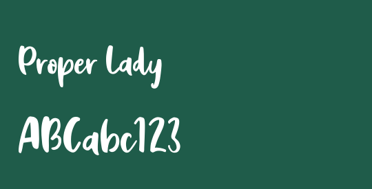 Proper Lady