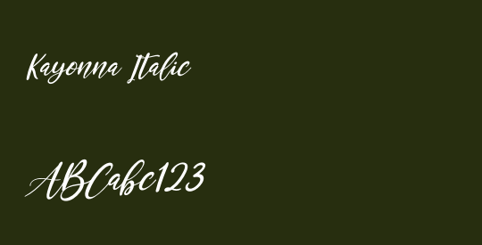 Kayonna Italic