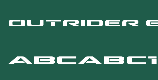 Outrider Expanded Bold