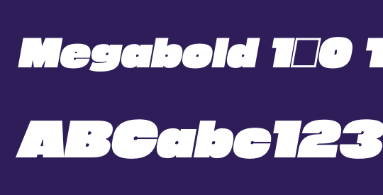 Megabold 1.0 TRIAL