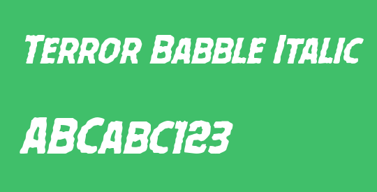 Terror Babble Italic