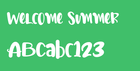 Welcome Summer