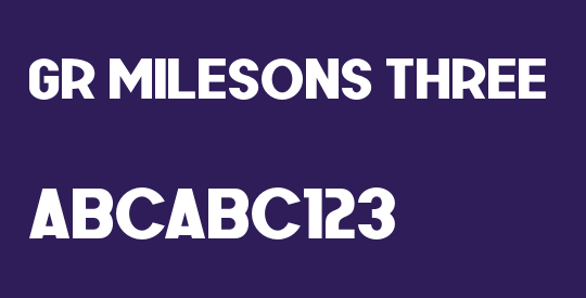 GR Milesons Three