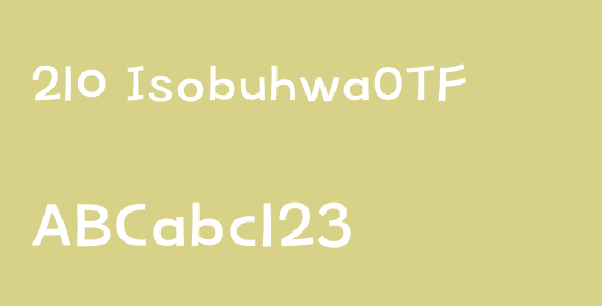 210 IsobuhwaOTF
