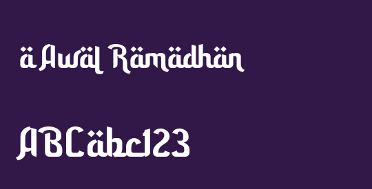 a Awal Ramadhan