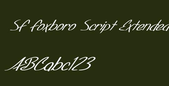 SF Foxboro Script Extended
