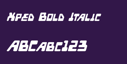 Xped Bold Italic