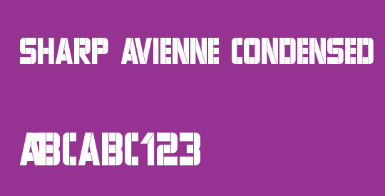 Sharp Avienne Condensed