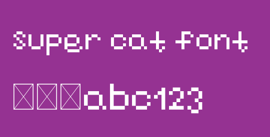 super cat font