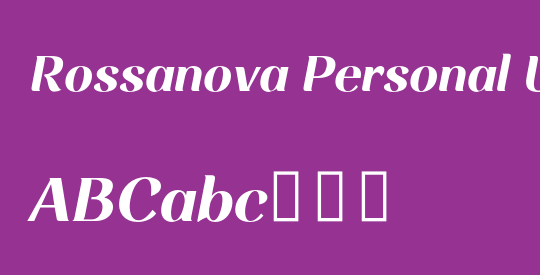 Rossanova Personal Use Ita