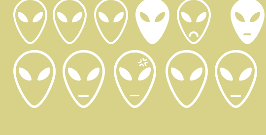 Alien faces St