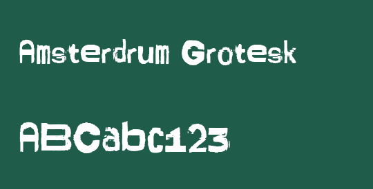 Amsterdrum Grotesk